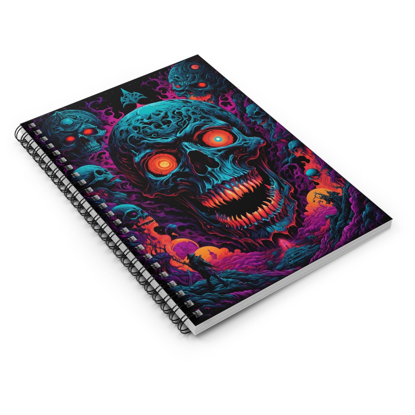 Retro klassisk skräck | Spiral Notebook - Ruled Line 