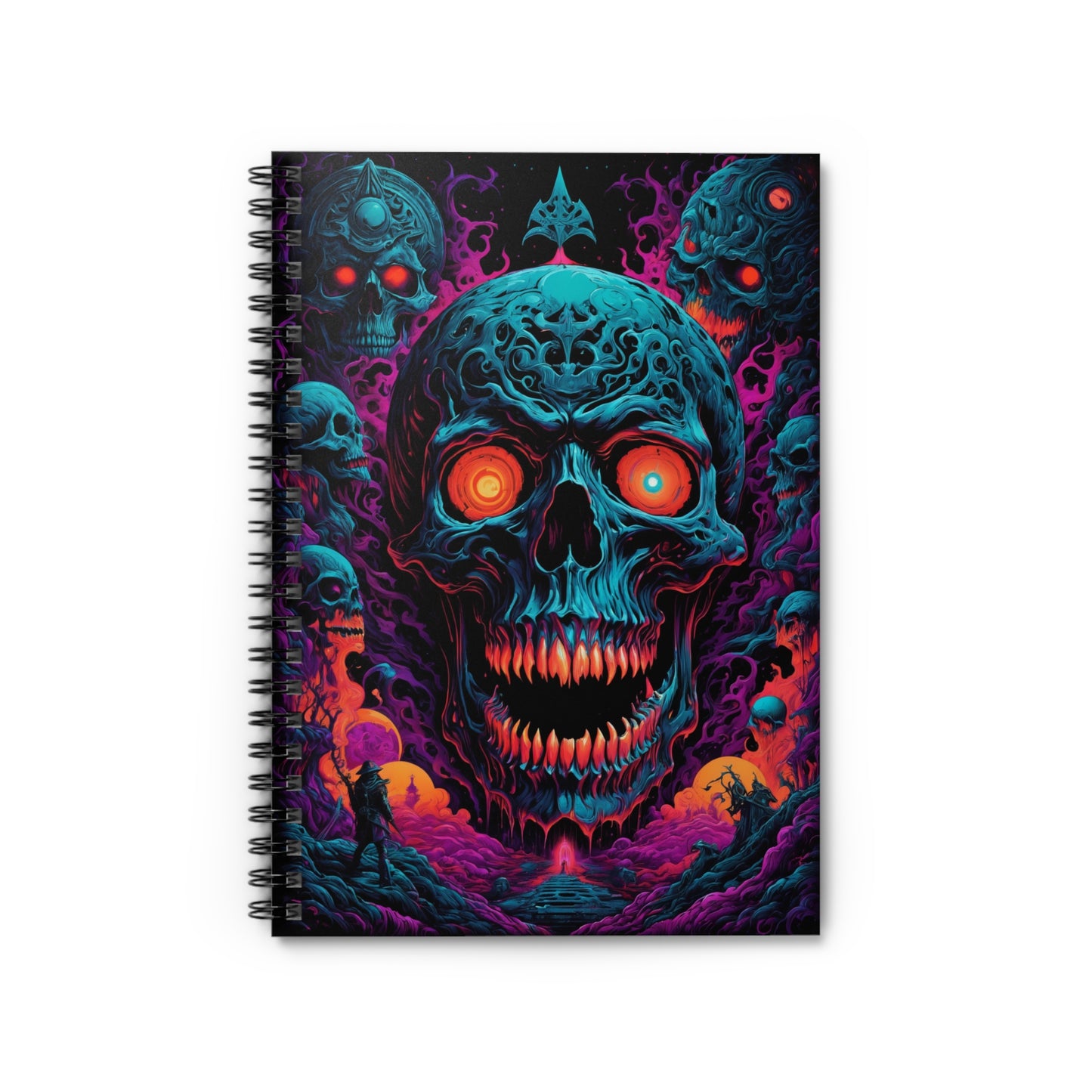 Retro klassisk skräck | Spiral Notebook - Ruled Line 